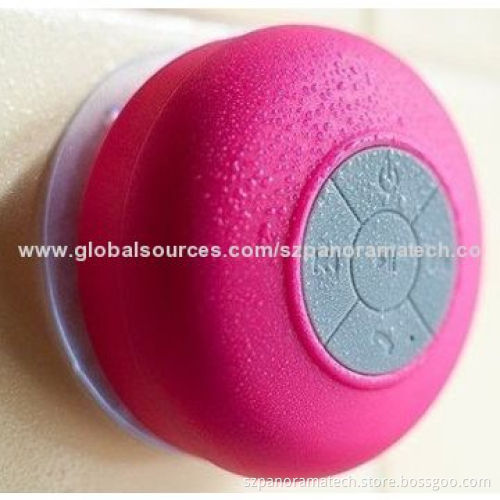 Waterproof Bluetooth Speaker with 2-4 Hours Working Time, Made of ABS + Silicone